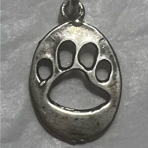 Paw Print Charm Sterling Silver